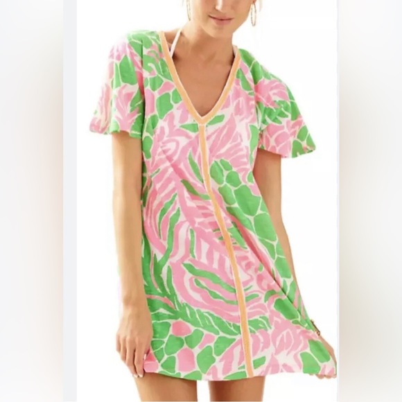 Lilly Pulitzer Other - Lilly Pulitzer Tiki Pink Sneaky Tiki Dress